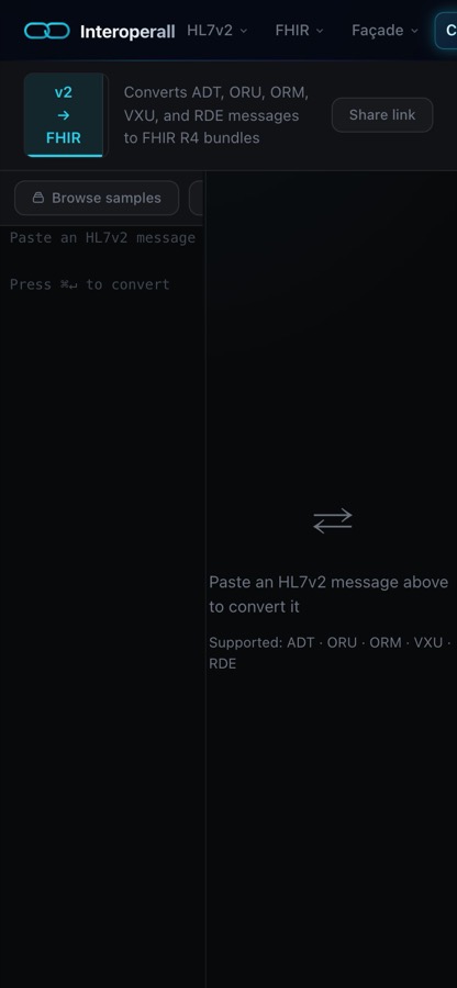 The converter on a phone